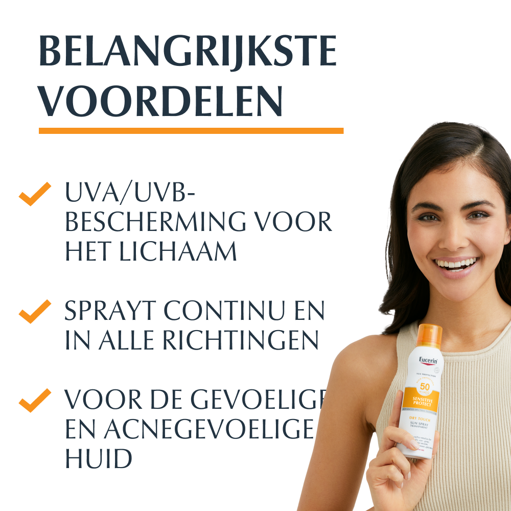 Eucerin Sun Oil Control Mist Transparent Dry Touch SPF50 200ml